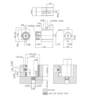 HS-MMCXF For Edge Card PCB SMT Left Switch Connector (6G)_L8.8_Web2